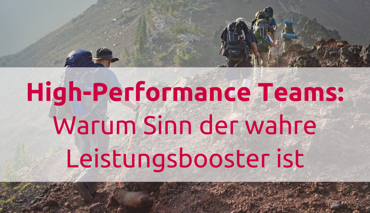 High-Performance Teams: Warum Sinn der wahre Leistungsbooster ist